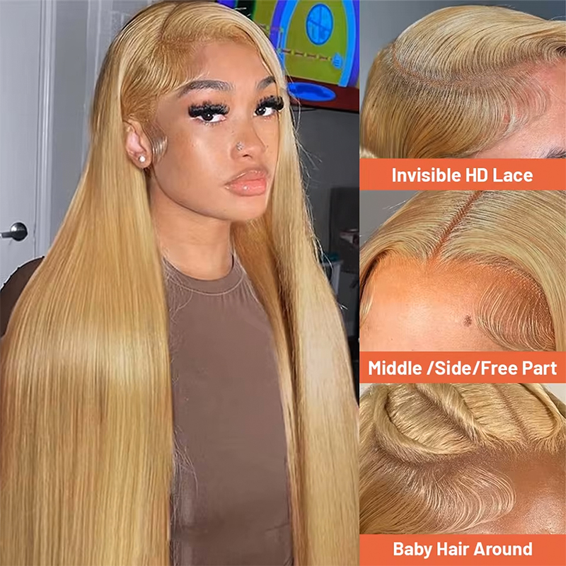 36 Inch 180-220% Density Strai - Hd Lace Frontal Wig Human Hair Pre Plucked recension och pris