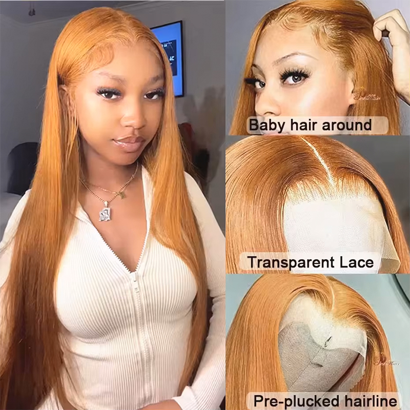36 Inch 180-220% Density Strai - Hd Lace Frontal Wig Human Hair Pre Plucked recension och pris