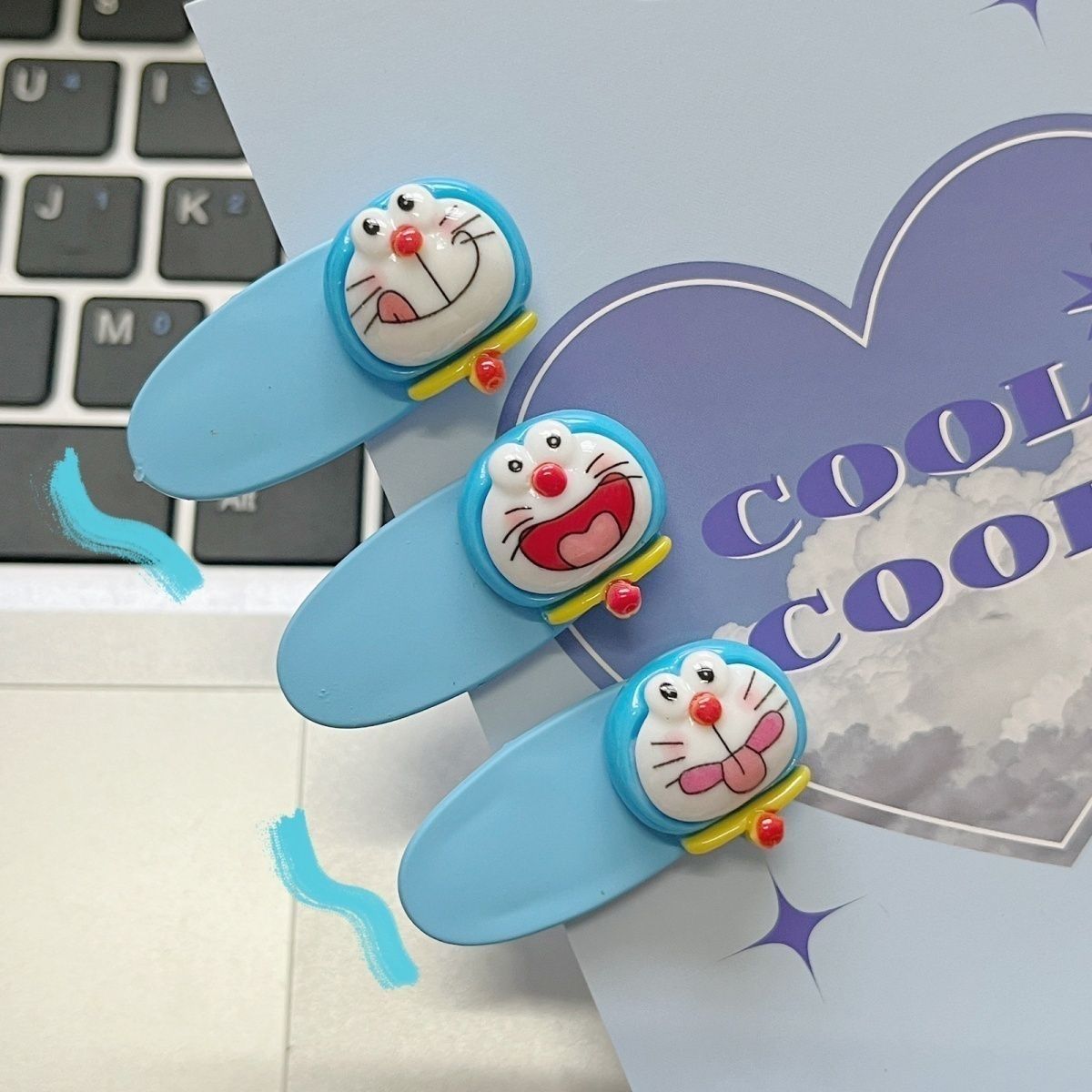 Cute Doraemon Expression Duckb - Hair Bundles recension och pris