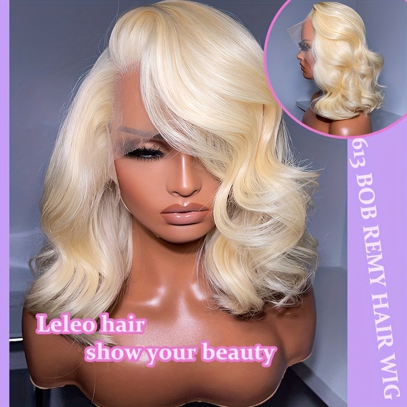 613 Lace Front Wig Human Hair  - 613 Blonde Body Wave Lace Front Wig recension och pris