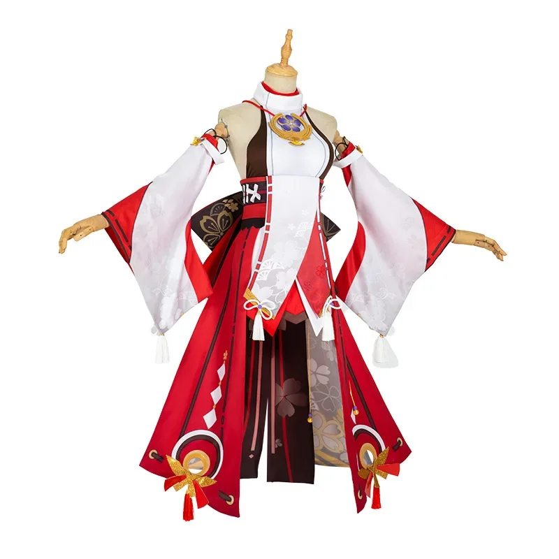 Yae Miko Cosplay Costume Game  - Synthetic Wigs recension och pris